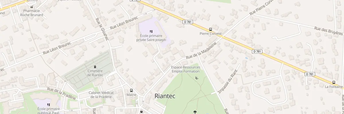 Plan du 23 Rue de la Madeleine à Riantec