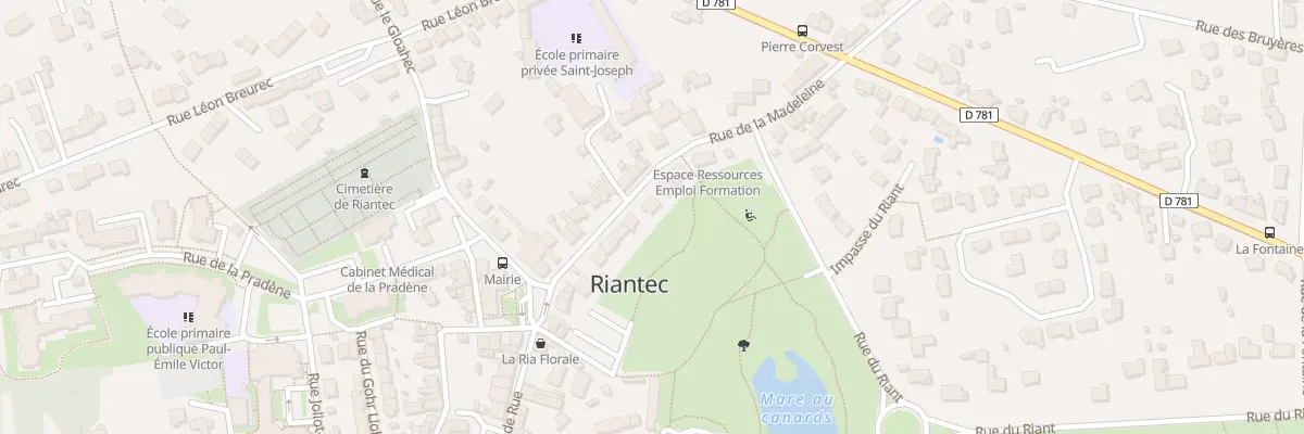 Plan du 14 Rue de la Madeleine à Riantec