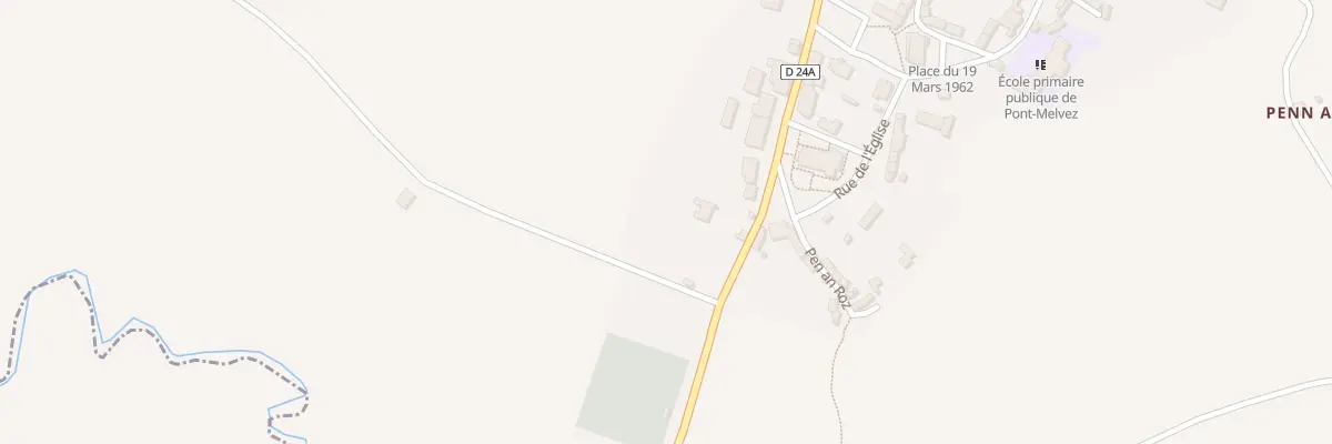 Plan du 36 Rue de la Poste à Pont-Melvez