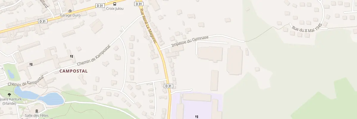 Plan du 31 Rue René Le Magorec à Rostrenen