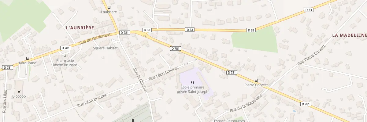 Plan du 2 Rue Léon Breurec à Riantec