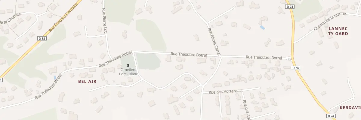 Plan du 11 Rue Théodore Botrel à Penvénan