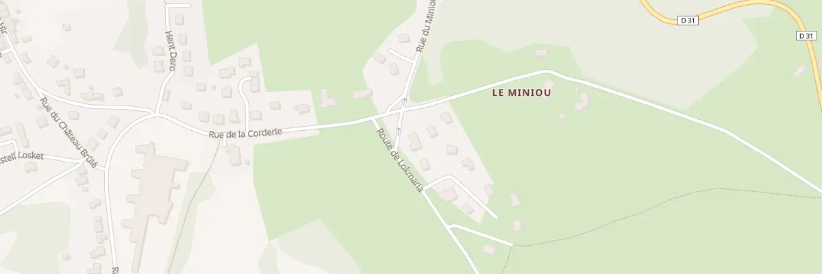 Plan du 14 Rue du Miniou à Rostrenen