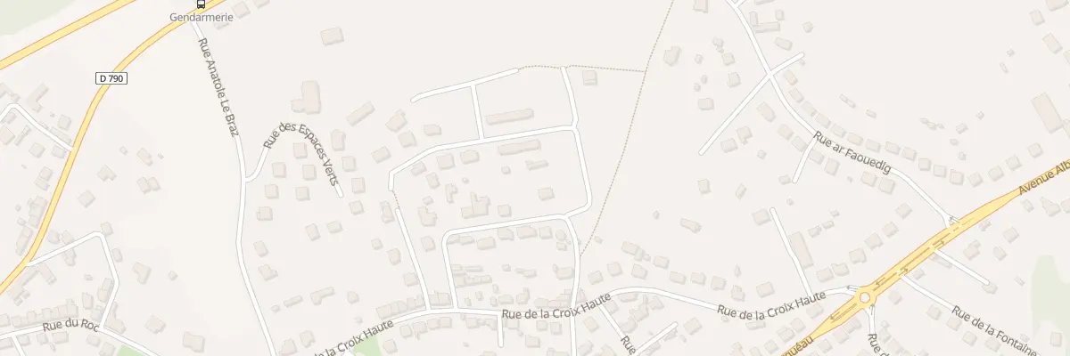 Plan du 11 Rue du Château d’Eau à Rostrenen