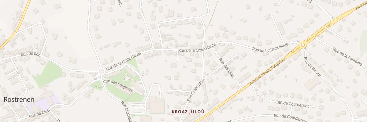 Plan du 22 Rue de la Croix Haute à Rostrenen