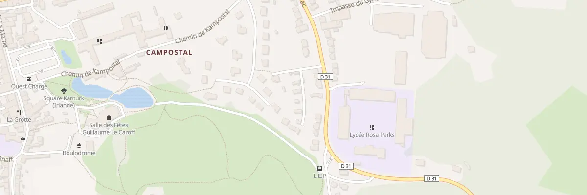 Plan du 6 Rue de la Sapinière à Rostrenen