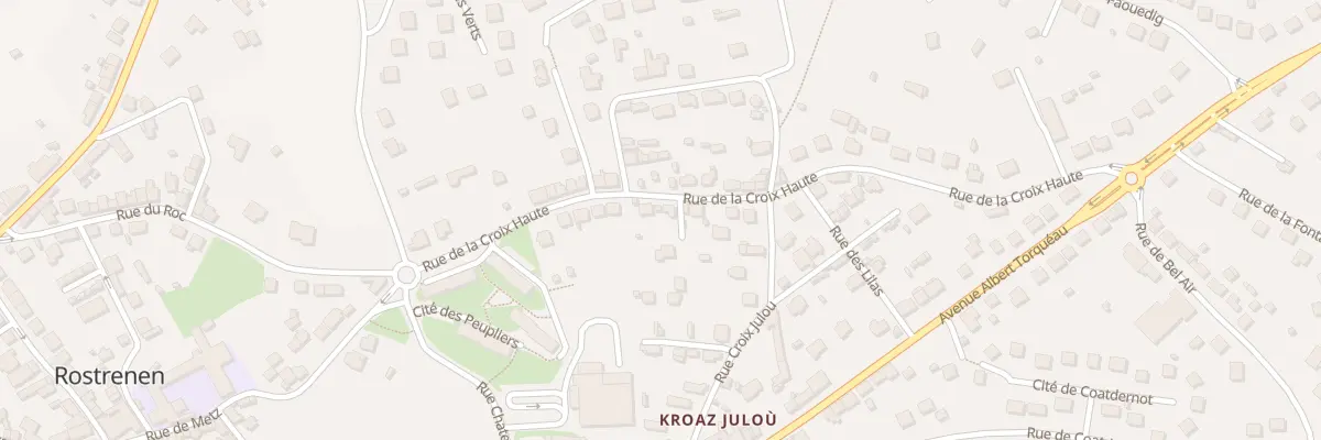 Plan du 14 Rue de la Croix Haute à Rostrenen