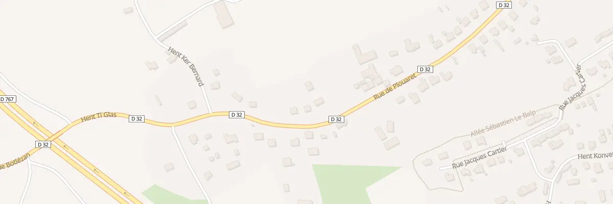 Plan du 4 Hent Ti Glas à Bégard