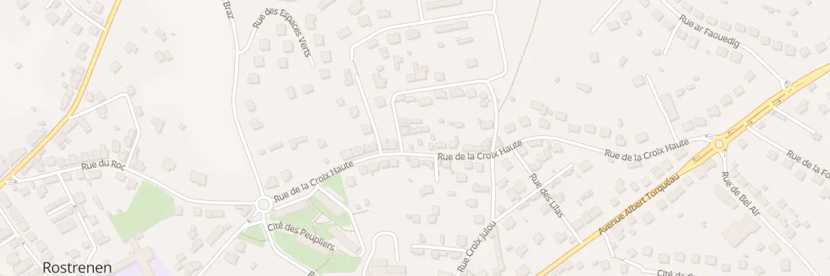 Plan du 23 Rue de la Croix Haute à Rostrenen