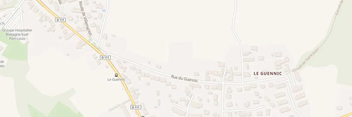 Plan du 15 Rue du Guennic à Riantec