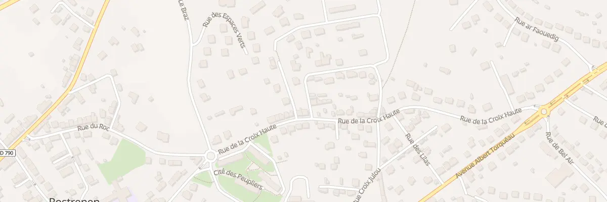 Plan du 21 Rue de la Croix Haute à Rostrenen