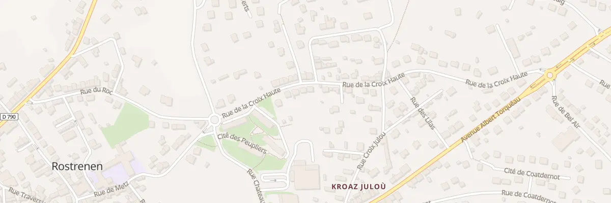 Plan du 8 Rue de la Croix Haute à Rostrenen