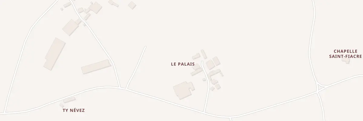 Plan du 2 Le Palais à Gurunhuel