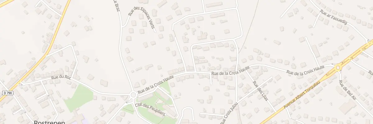 Plan du 19 Rue de la Croix Haute à Rostrenen