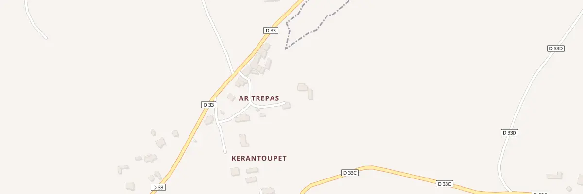 Plan du 5 Ar Trépas à Berhet