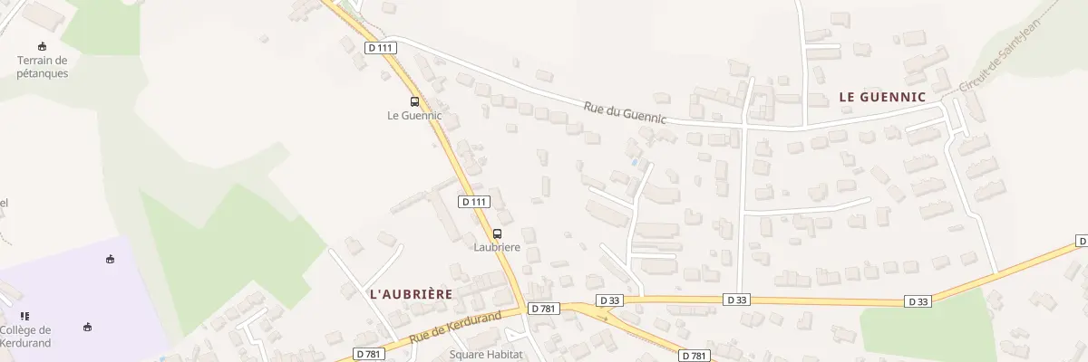 Plan du 12A Rue du Guennic à Riantec