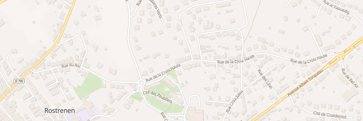 Plan du 11 Rue de la Croix Haute à Rostrenen