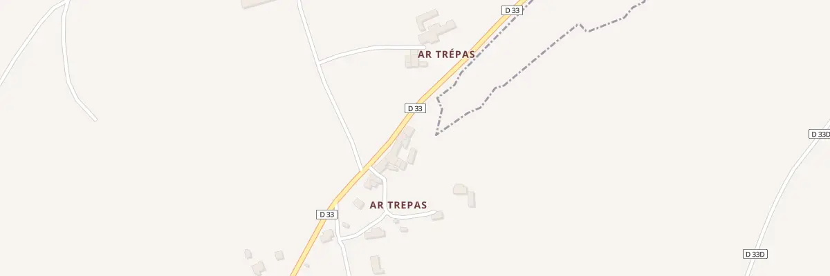 Plan du 9 Ar Trépas à Berhet
