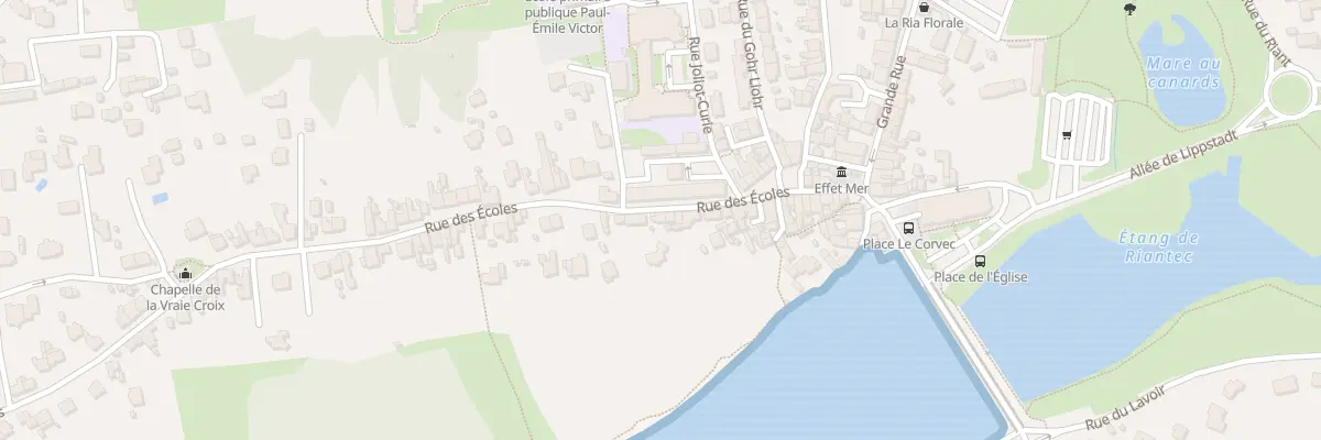 Plan du 23 Rue des Ecoles à Riantec