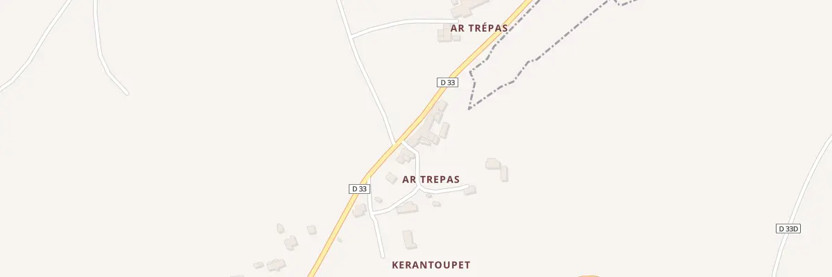 Plan du 8 Ar Trépas à Berhet