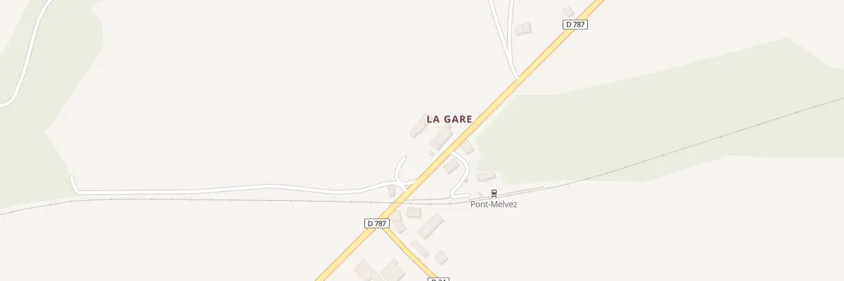 Plan du 10 La Gare à Pont-Melvez