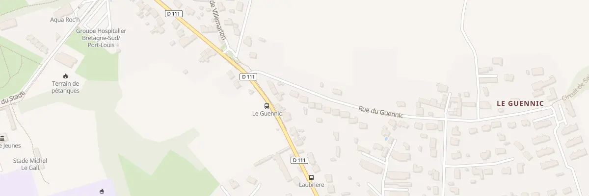 Plan du 2 Rue du Guennic à Riantec