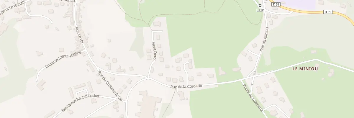 Plan du 3 Rue Brizeux à Rostrenen