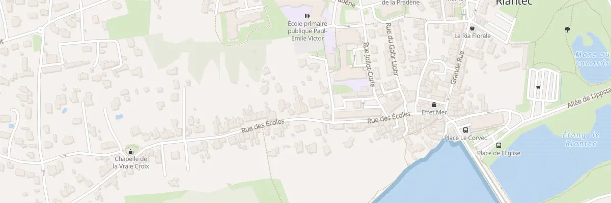 Plan du 24 Rue des Ecoles à Riantec
