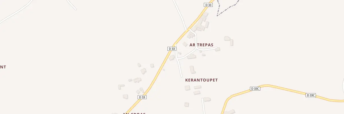 Plan du 1 Ar Trépas à Berhet