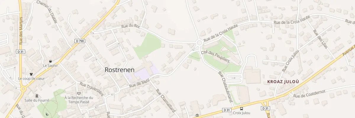 Plan du 13 Rue de Metz à Rostrenen