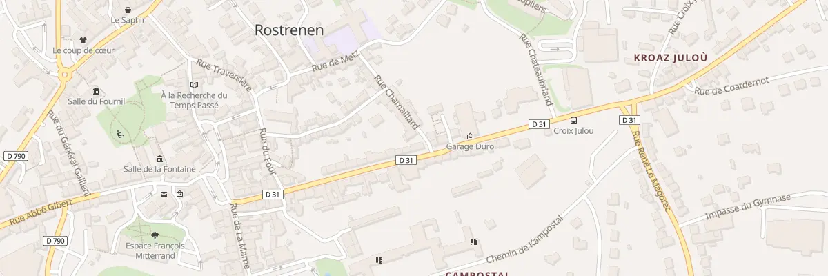 Plan du 33 Rue Ollivier Perrin à Rostrenen
