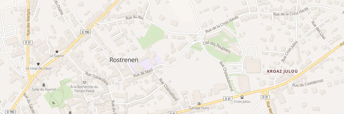 Plan du 7 Rue de Metz à Rostrenen