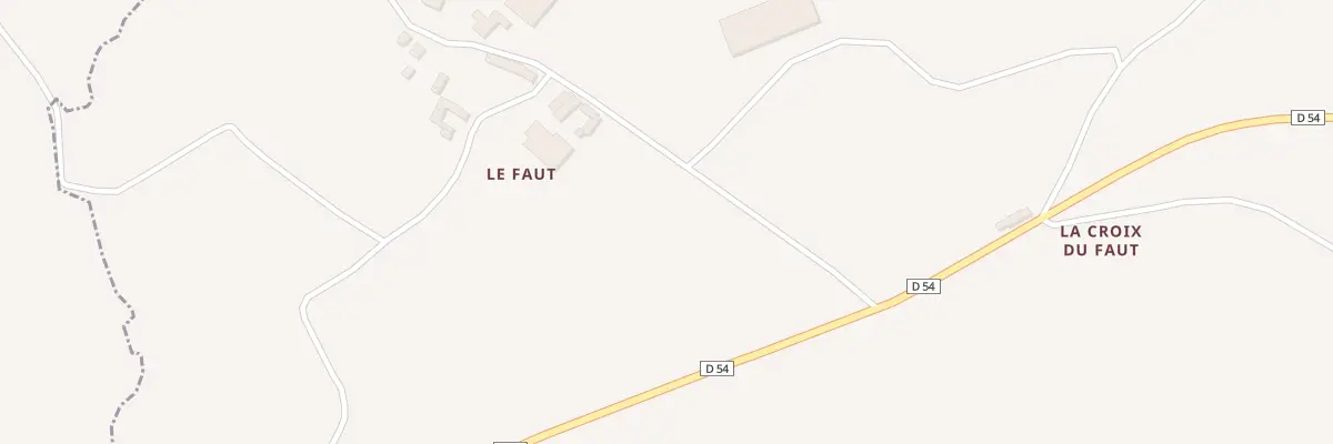 Plan du 2 Le Faut à Gurunhuel