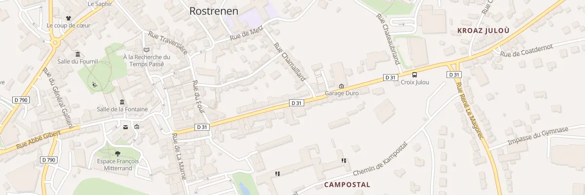 Plan du 29 Rue Ollivier Perrin à Rostrenen
