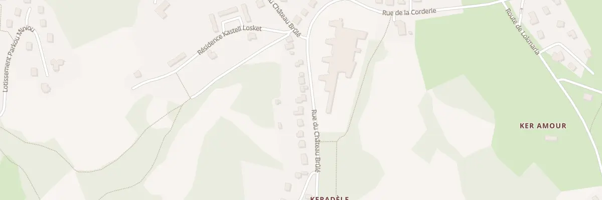Plan du 14 Rue du Château Brûlé à Rostrenen