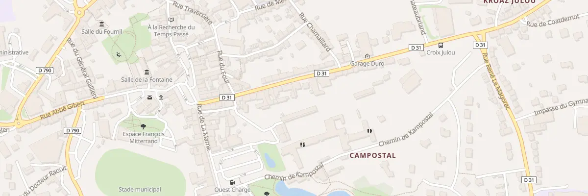 Plan du 26B Rue Ollivier Perrin à Rostrenen