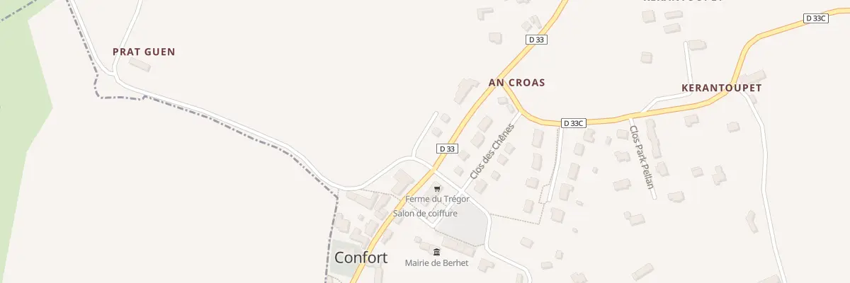Plan du 1 Parc Cerquellec à Berhet