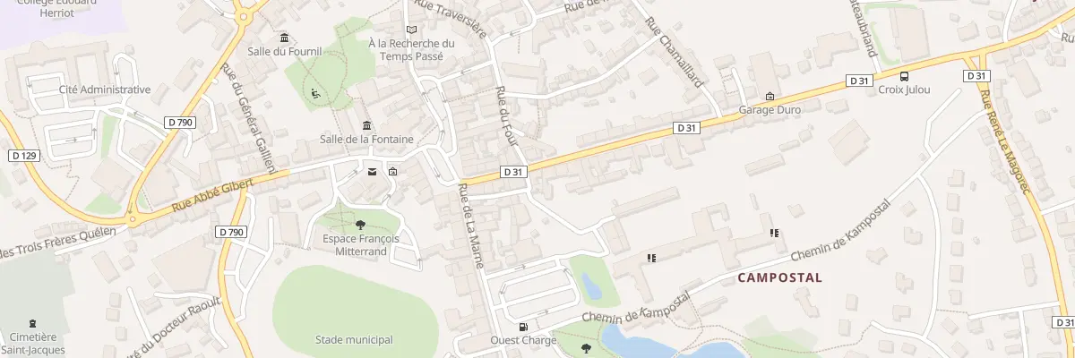 Plan du 14 Rue Ollivier Perrin à Rostrenen