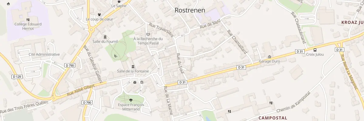 Plan du 2 Rue du 1er Connetable à Rostrenen