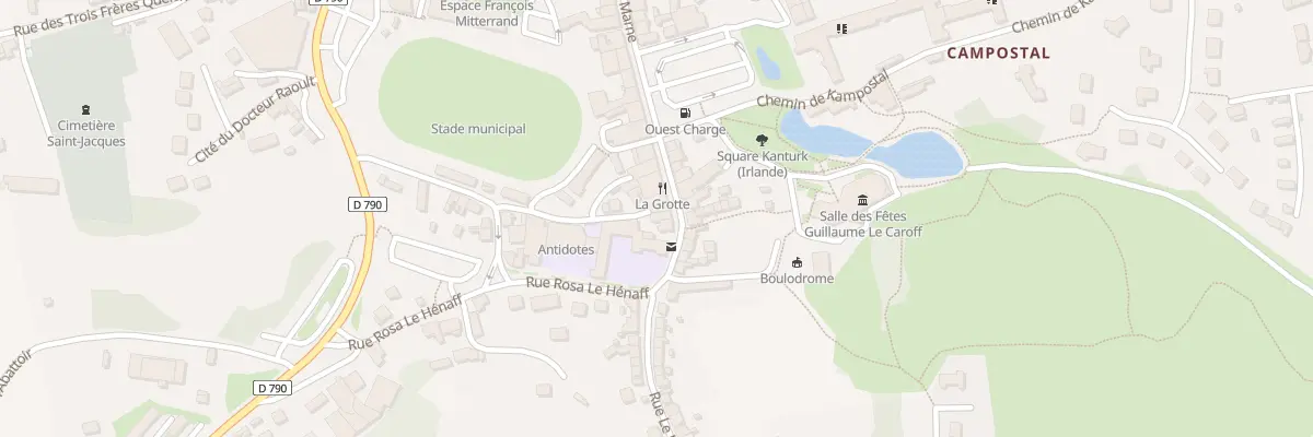 Plan du 36 Rue de la Marne à Rostrenen