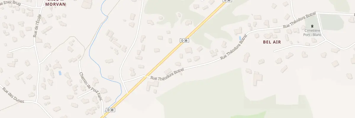 Plan du 38 Rue Théodore Botrel à Penvénan