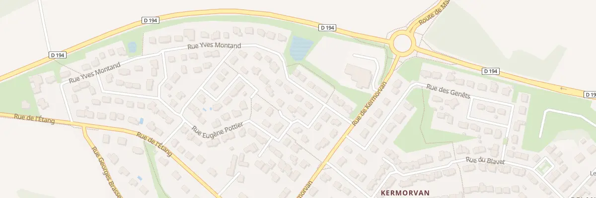 Plan du 7 Rue Yves Montand à Lanester