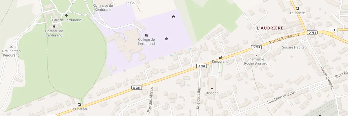 Plan du 62B Rue de Kerdurand à Riantec