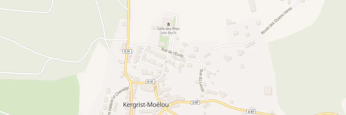 Plan du 16 Rue Pierre le Gloan à Kergrist-Moëlou