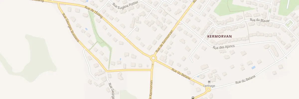 Plan du 16 Rue de Kermorvan à Lanester