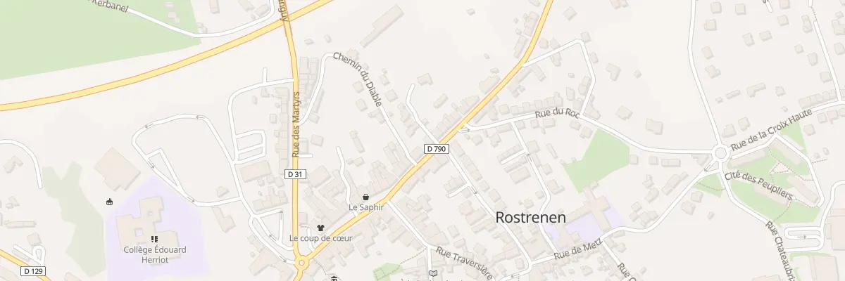 Plan du 29 Rue Gambetta à Rostrenen