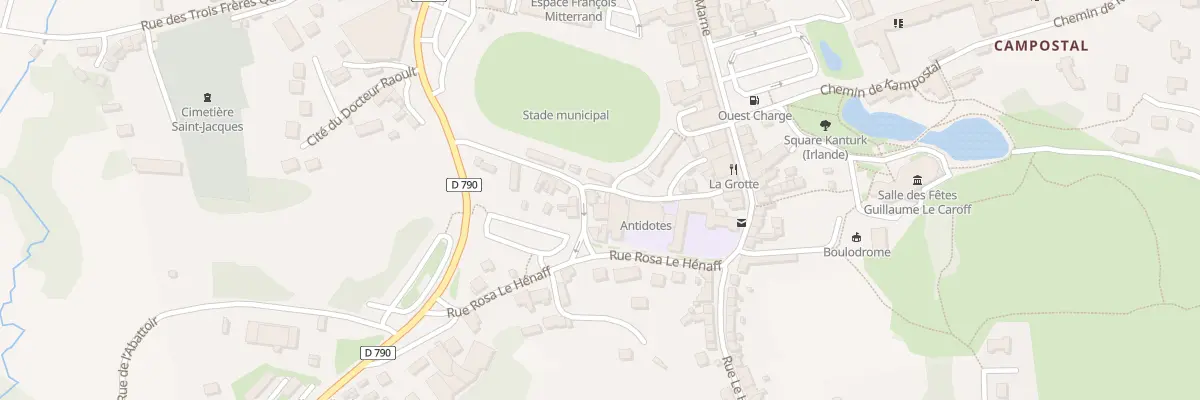 Plan du 4 Rue de l’Etang à Rostrenen