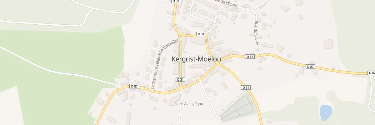 Plan du 6 Rue Traversière à Kergrist-Moëlou