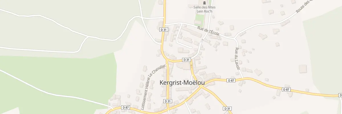 Plan du 12 Rue de l’Eglise à Kergrist-Moëlou