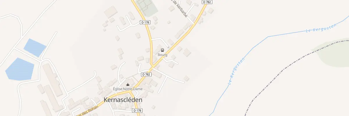 Plan du 8 Rue des Rohan à Kernascléden